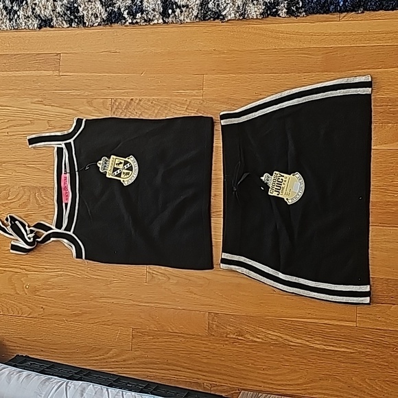 Juicy Couture Dresses & Skirts - NWT Vintage Juicy Couture Y2K Mini Petite Cashmere Skirt and Top Set Size Small